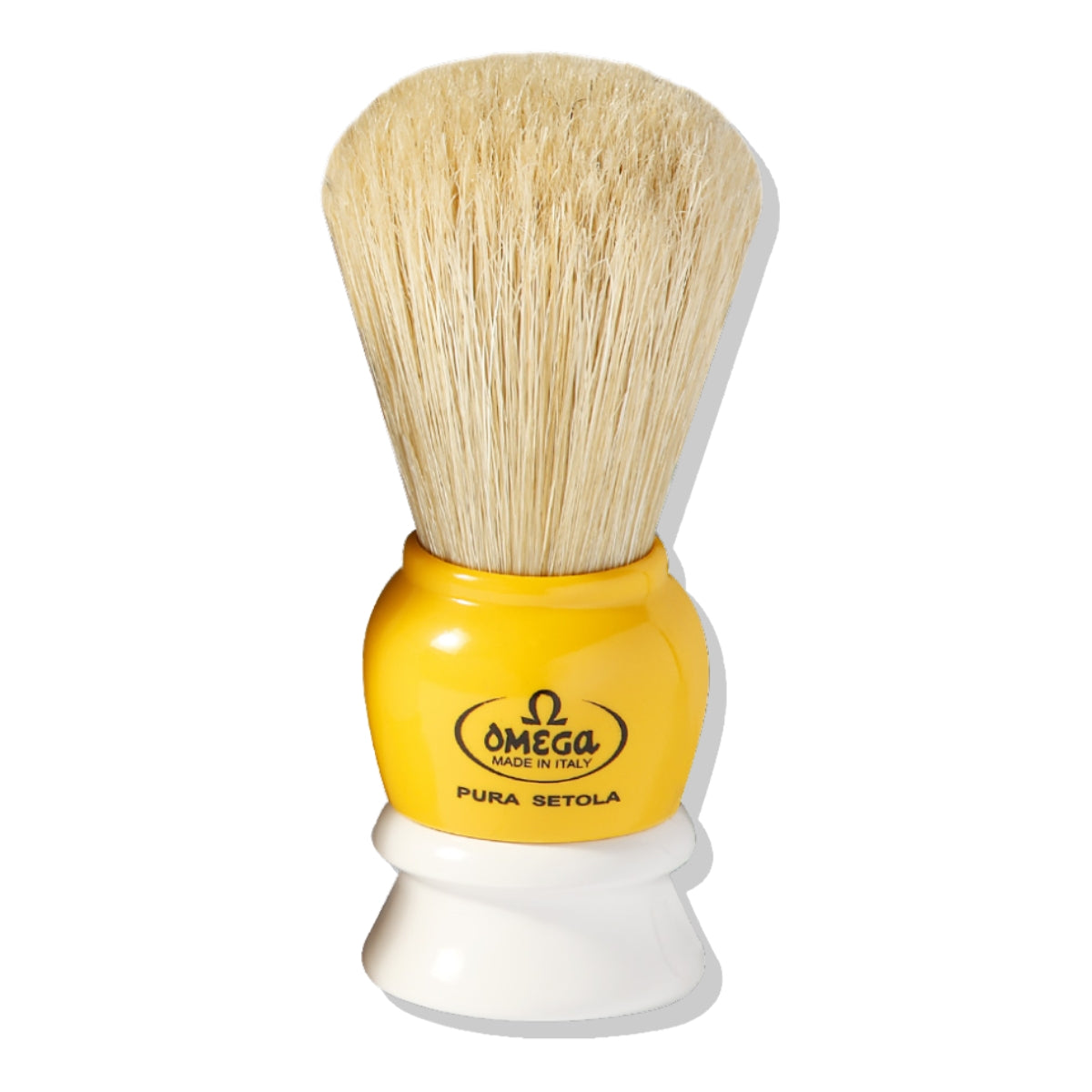 Hisopo De Afeitar Blanco Amarillo Omega