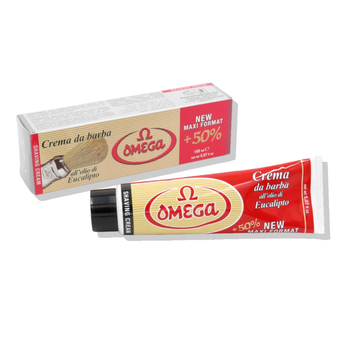 Crema De Afeitar Tubo 150ml Omega