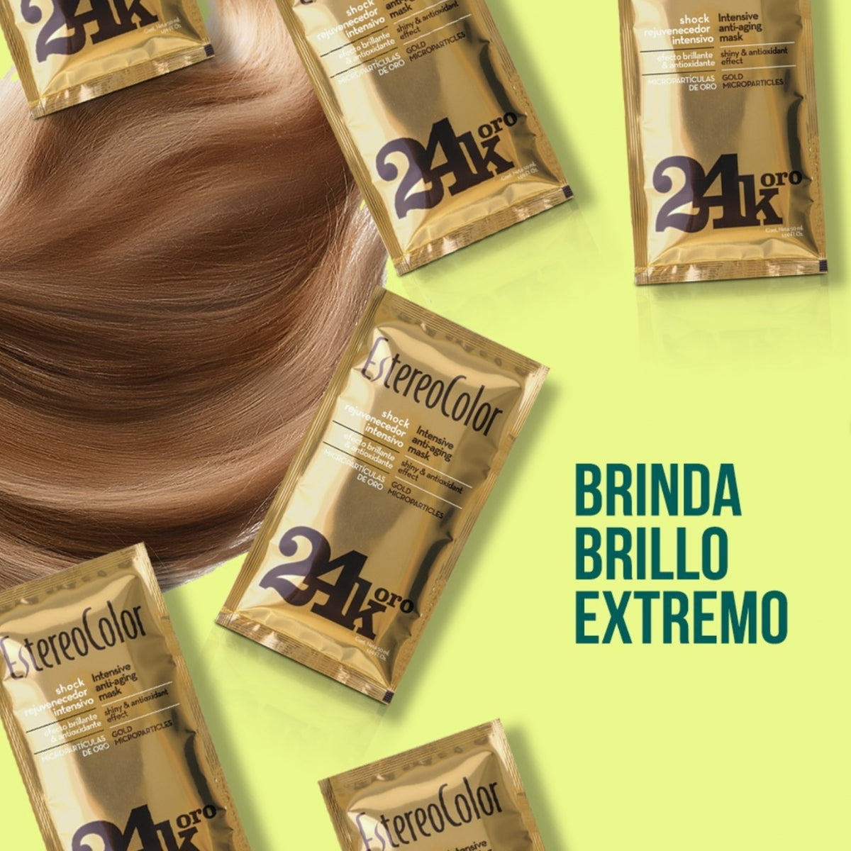 Mascarilla Capilar Shock Oro 24K Estereocolor