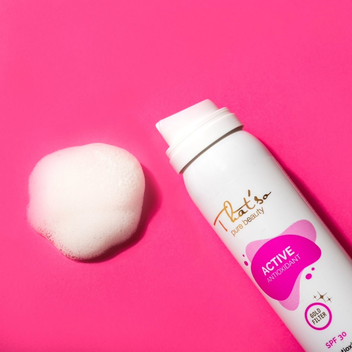 Espuma Facial Iluminadora y Protectora SPF 30 Con Antioxidantes That So