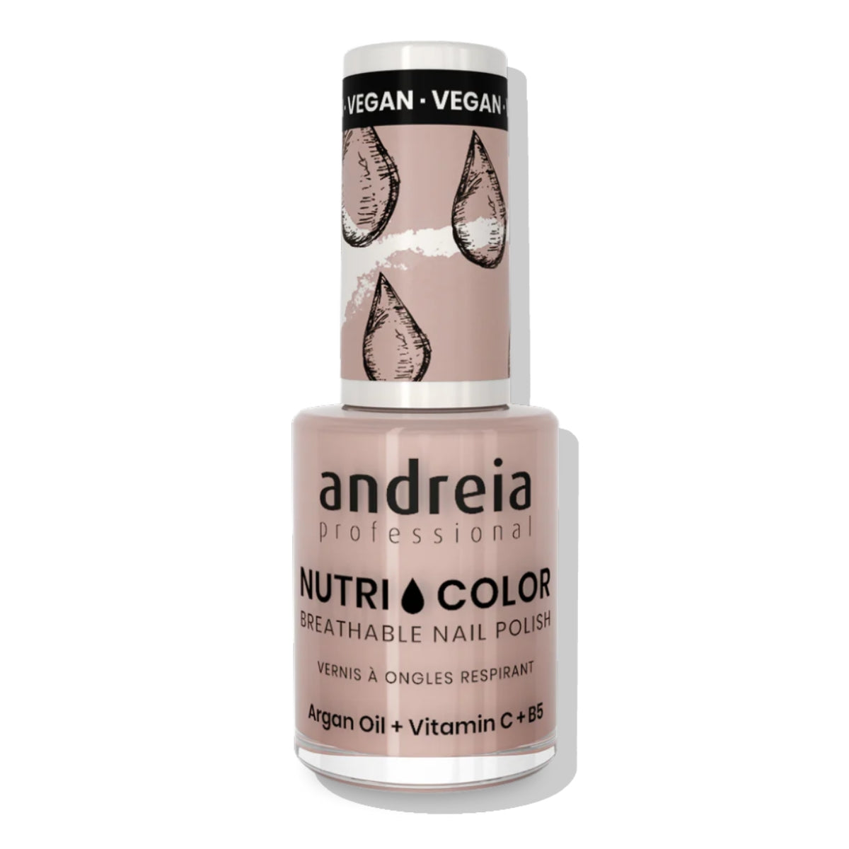 Esmalte Tradicional Con Aceite de Argán, Vitamina C y B5 Nutricolor Andreia