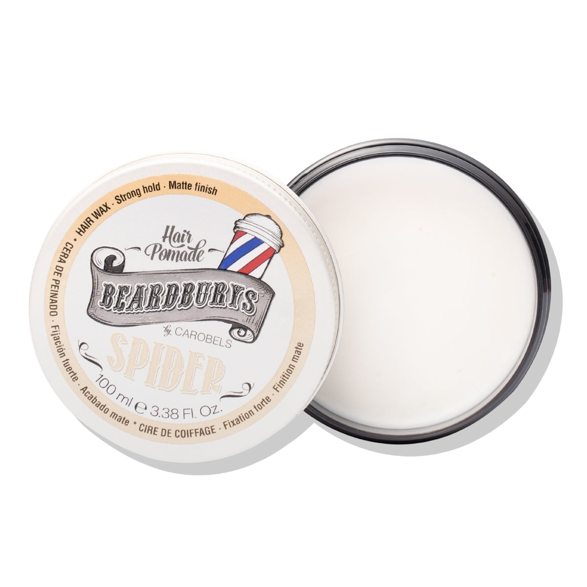 Cera Fijación Fuerte Acabado Semi Mate Spider Beardburys