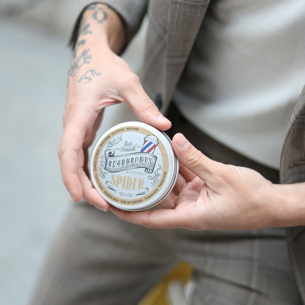Cera Fijación Fuerte Acabado Semi Mate Spider Beardburys