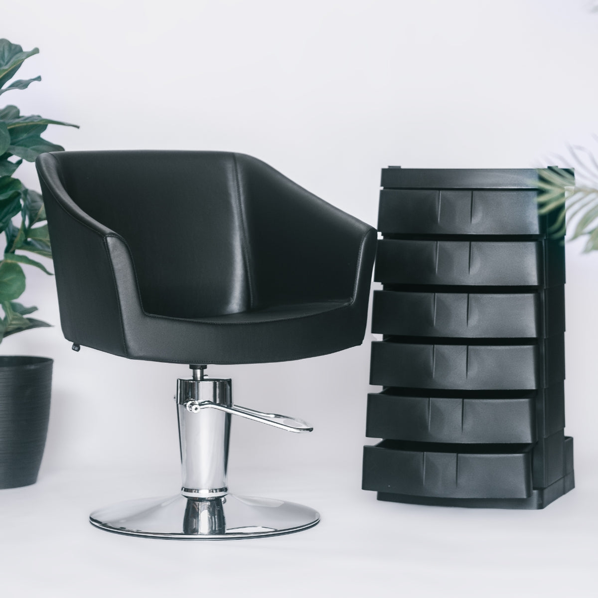 Sillon Gala Negro Base Ronde Maletti