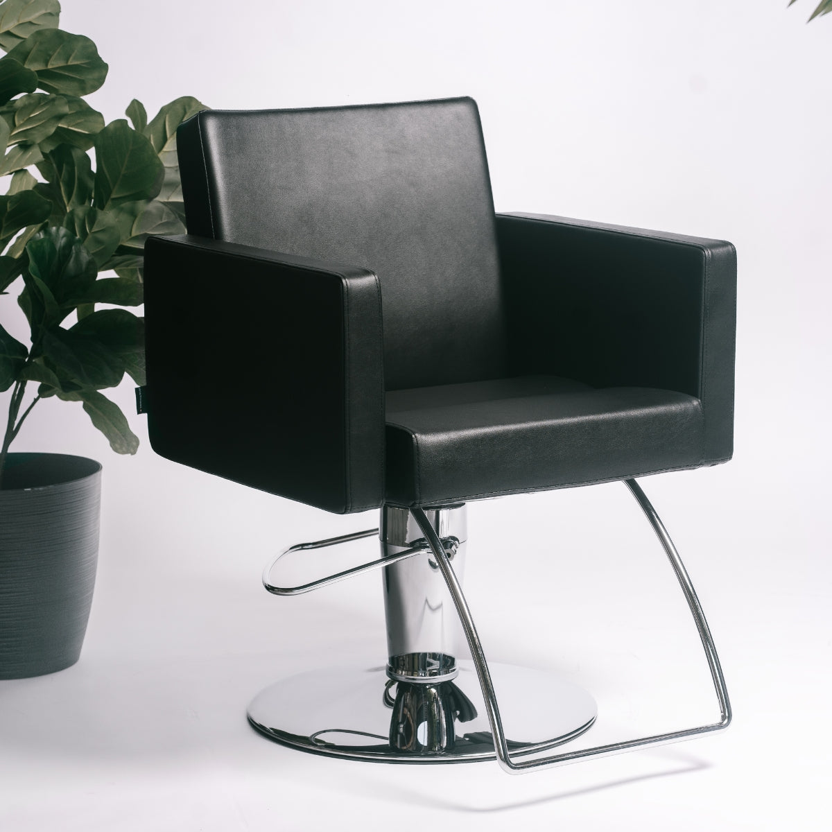 Sillon Rialto Negro Base Ronde Maletti