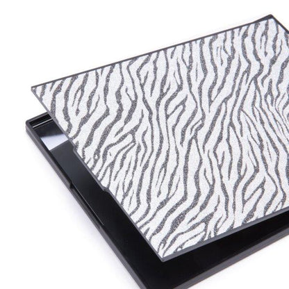 Espejo De Cartera Brillo Zebra Mimi