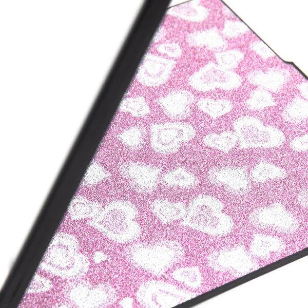 Espejo De Cartera Brillo Corazones Mimi