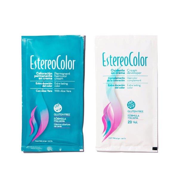 Coloración En Crema + Oxidante 20 Vol Estereocolor