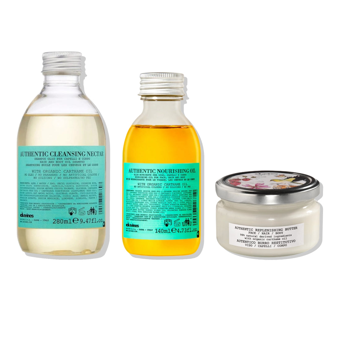 Pack Shampoo + Óleo + Manteca Authentic Davines