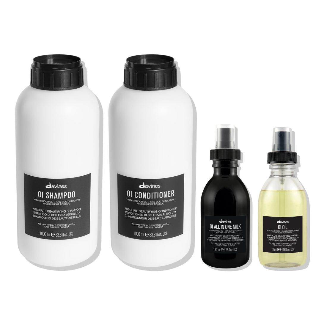 Pack Shampoo + Acondicionador + Óleo + Milk Oi Davines