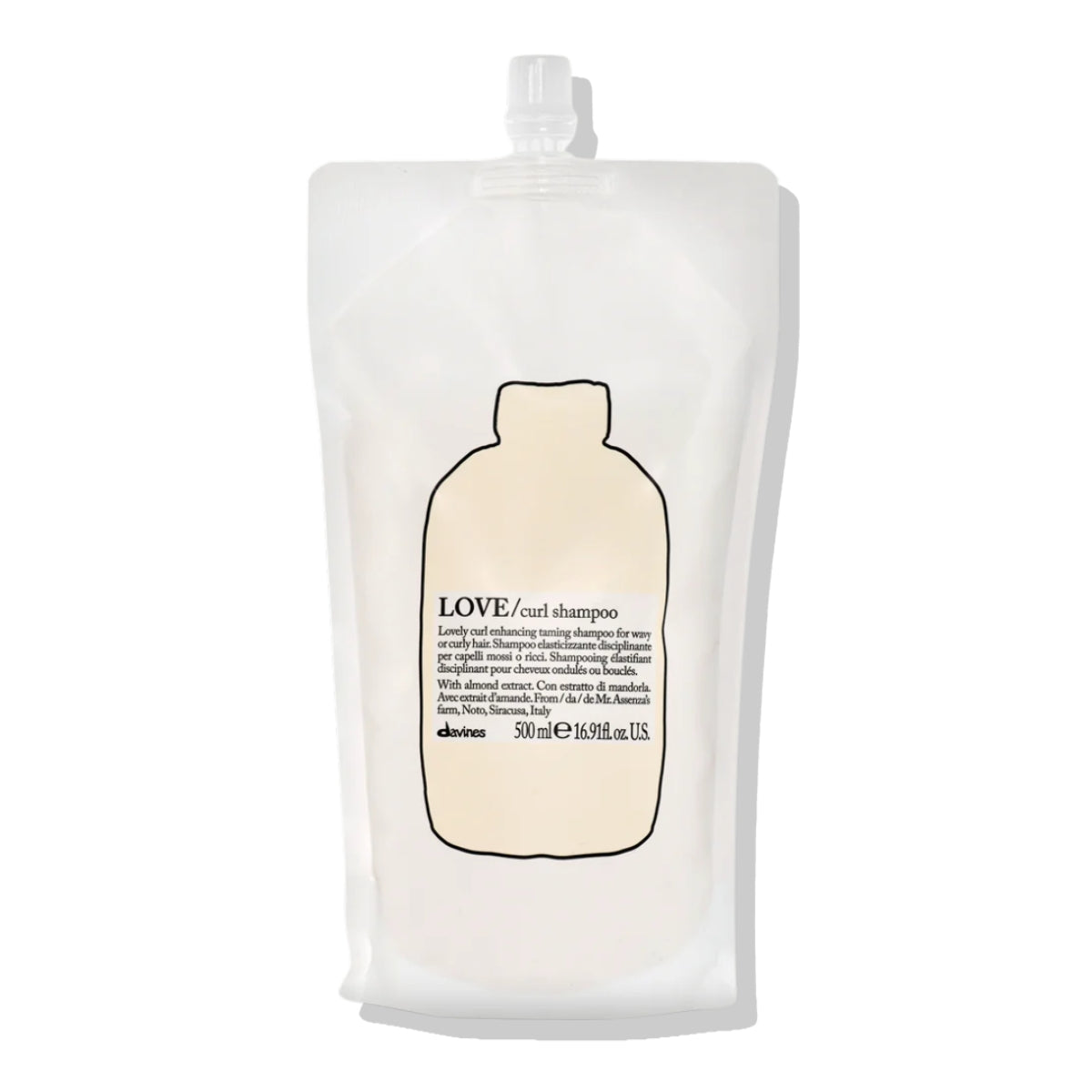 Refill Shampoo Rizos Essential Love Curl Davines