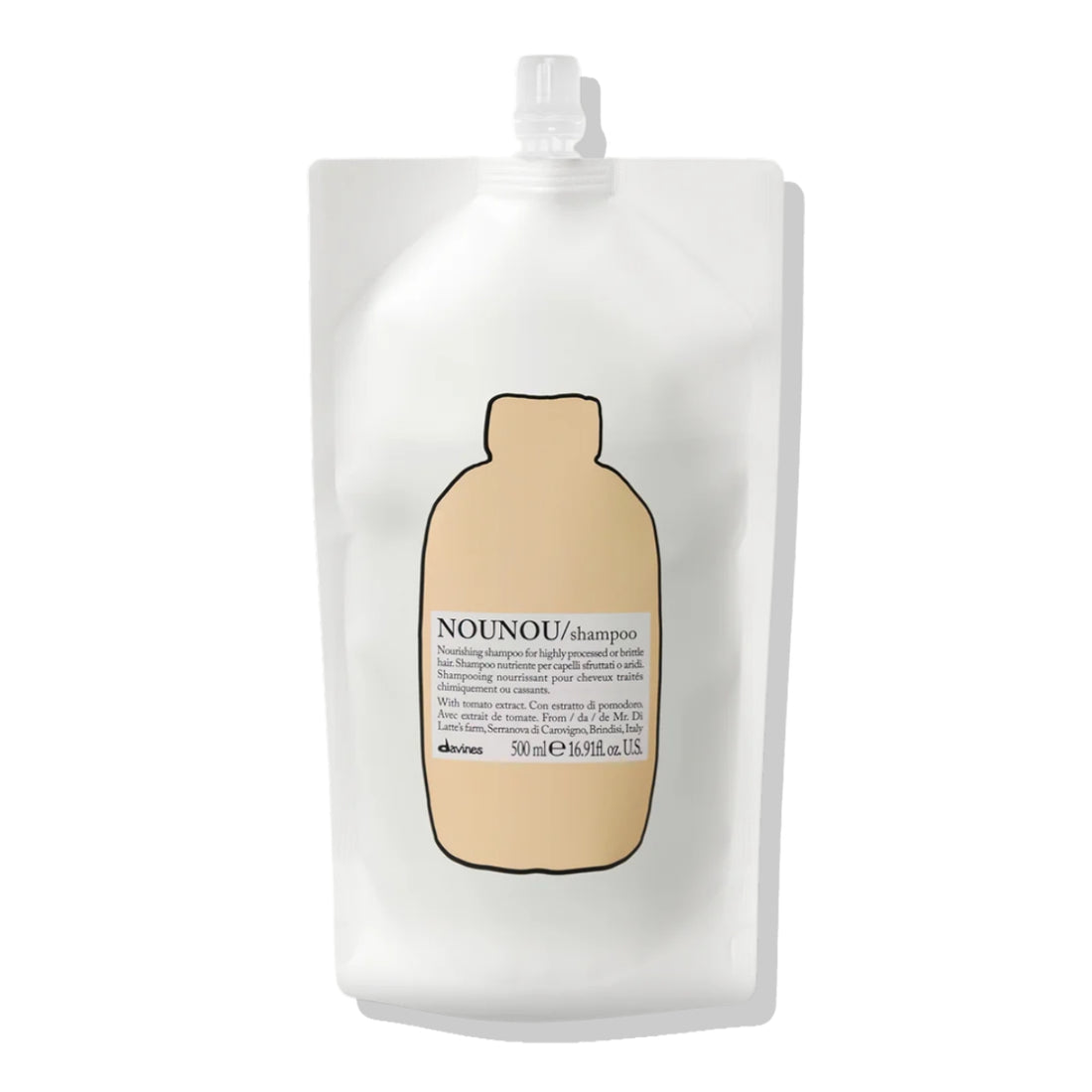 Refill Shampoo Nutritivo Reparador Essential Nounou Davines
