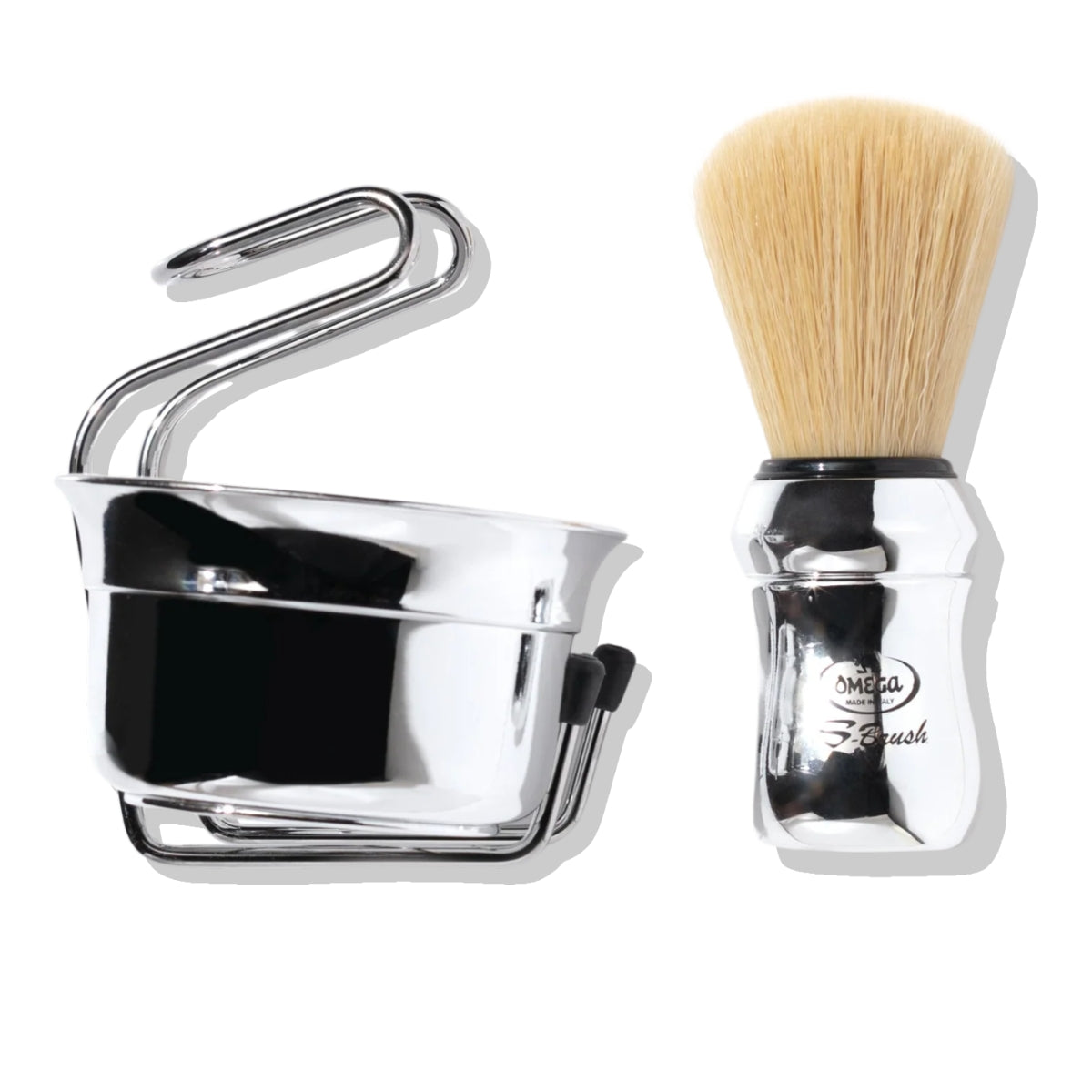 Kit Hisopo De Afeitar + Taza + Soporte Omega - Único