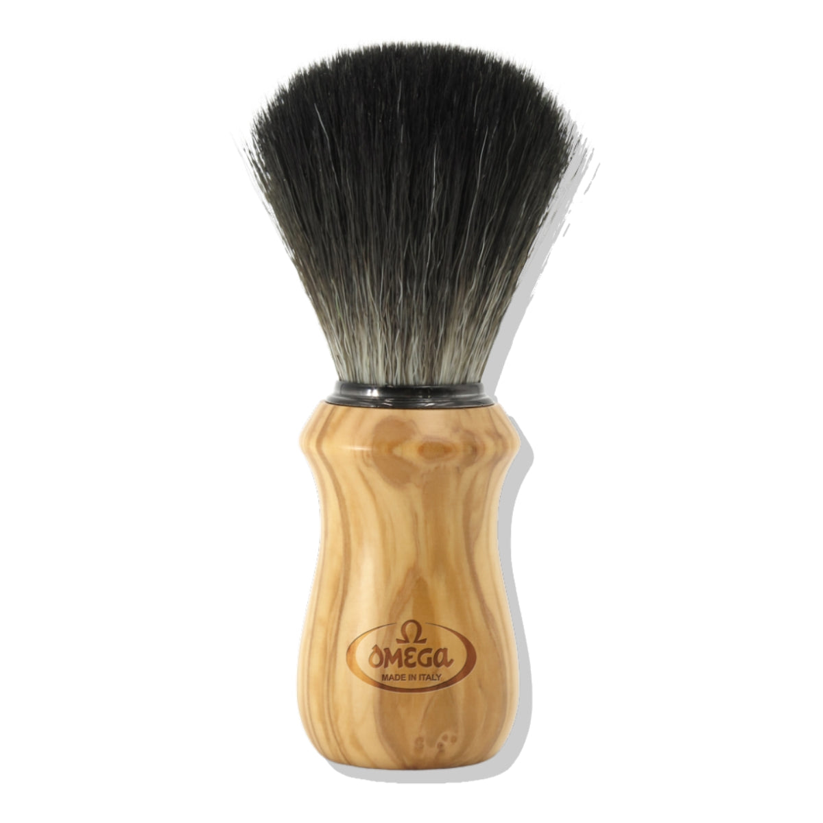Hisopo De Afeitar Sintética Hi-Brush Mango de Madera Omega - Único
