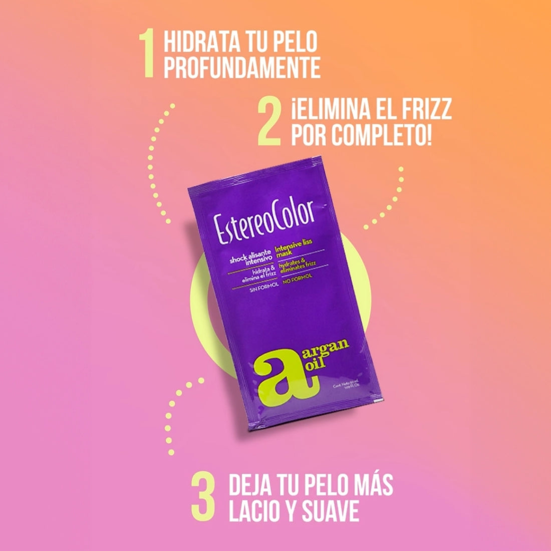 Mascarilla Capilar Shock Alisante Antifrizz Estereocolor