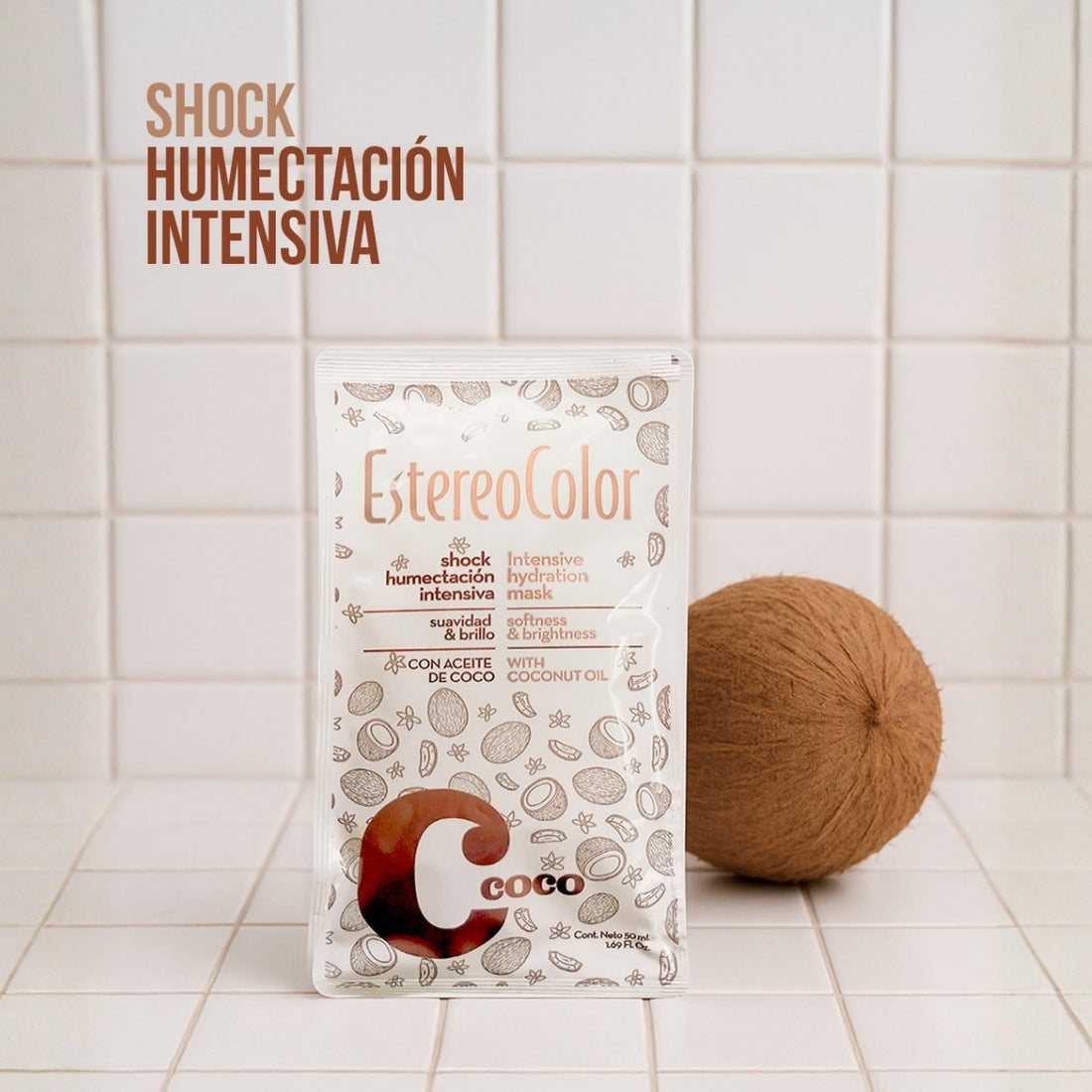 Mascarilla Capilar Shock Hidratante Coco Estereocolor