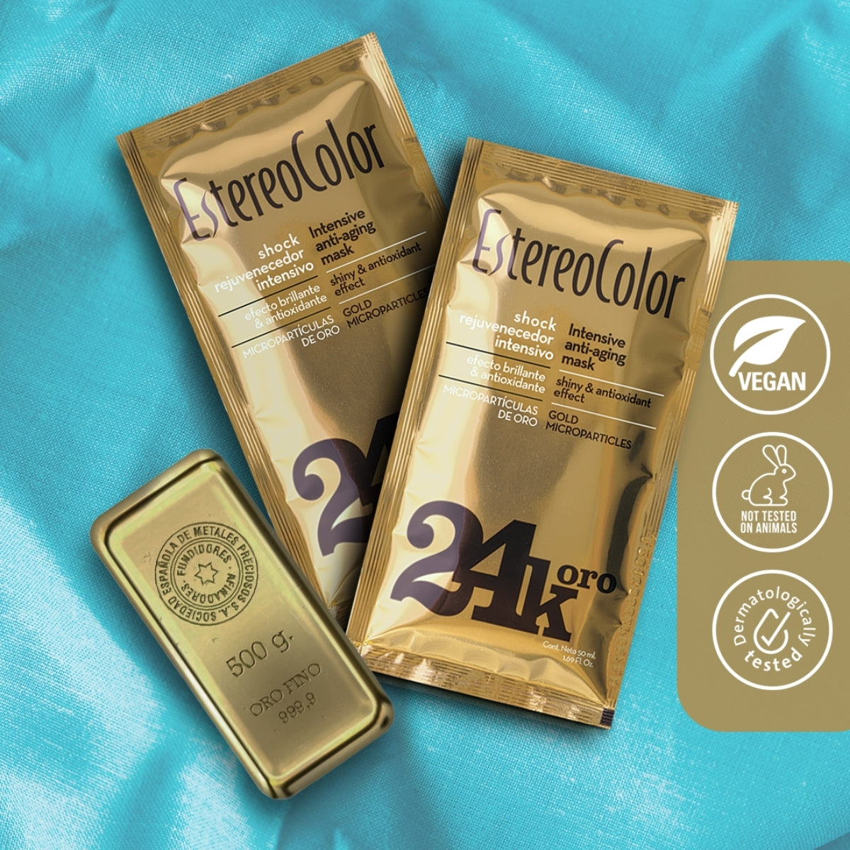 Mascarilla Capilar Shock Oro 24K Estereocolor