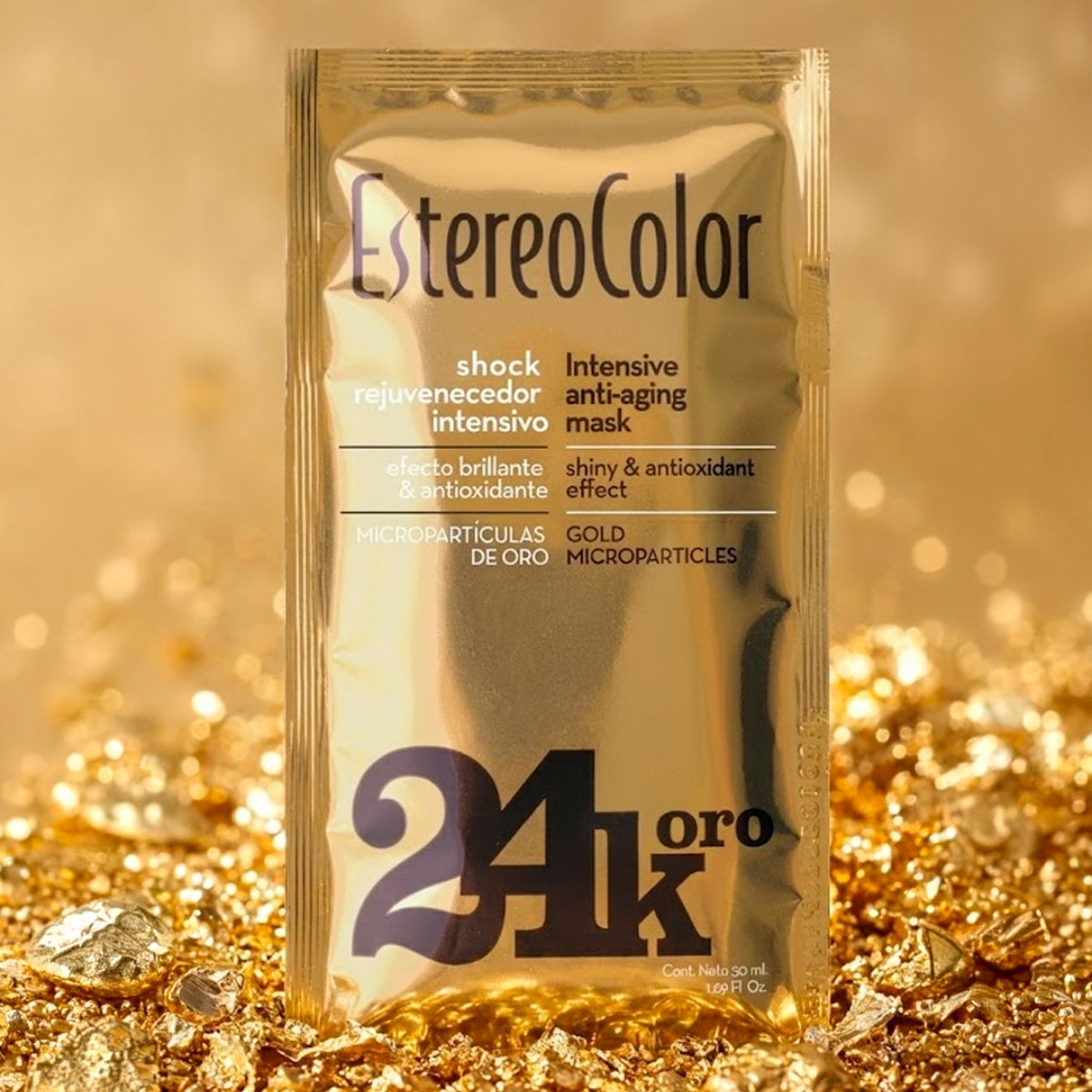 Mascarilla Capilar Shock Oro 24K Estereocolor