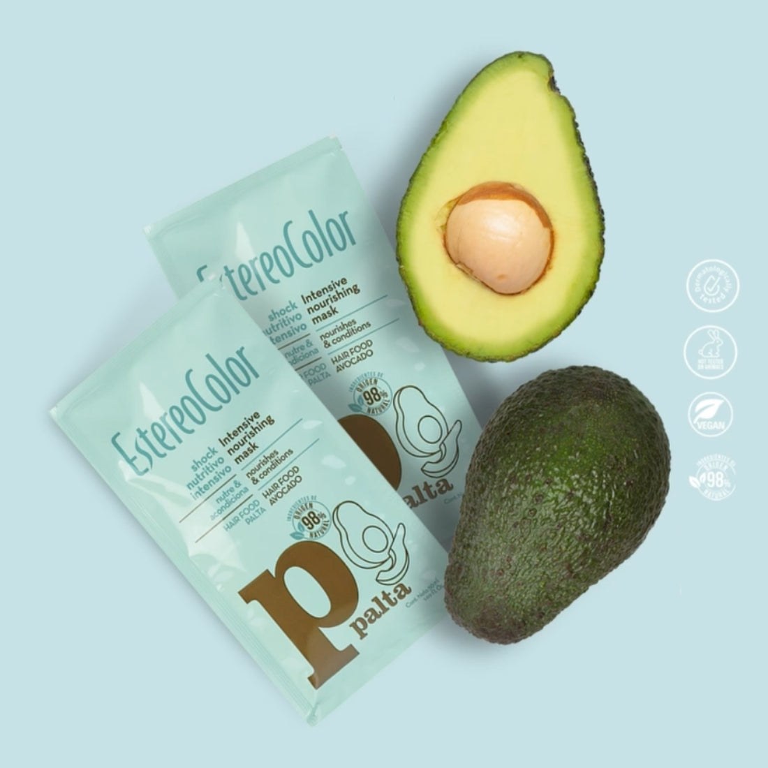 Mascarilla Capilar Shock Hidratación Palta Estereocolor