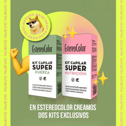 Kit Tratamiento Capilar Fuerza Shock 3 Unidades Estereocolor
