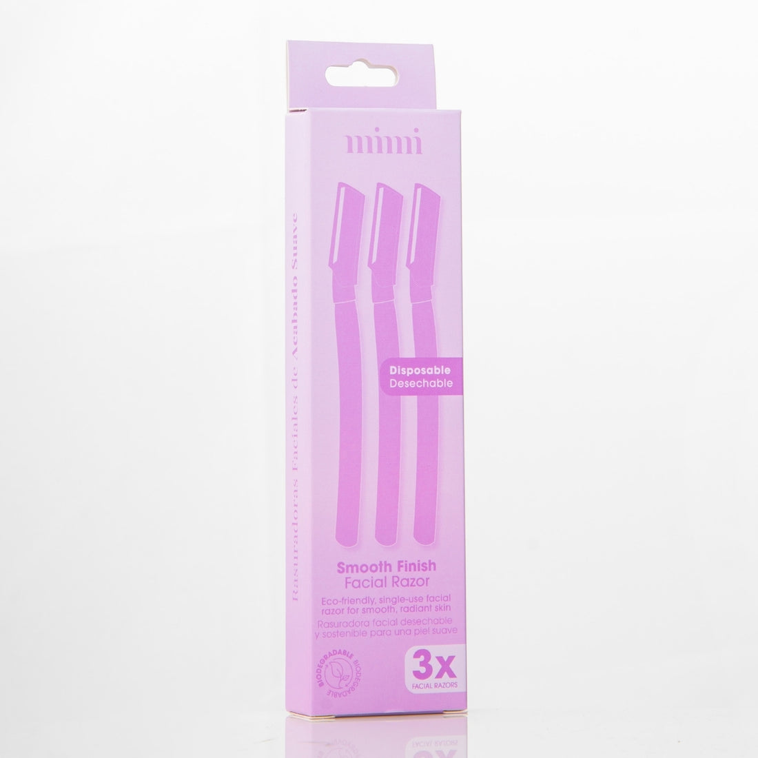 Rasuradora Facial Smooth Finish 3 Unidades Mimi