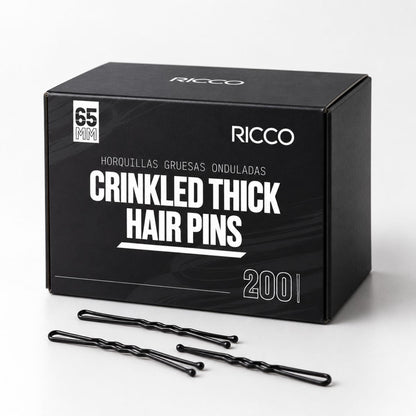 Horquillas Gruesas Negras Ricco