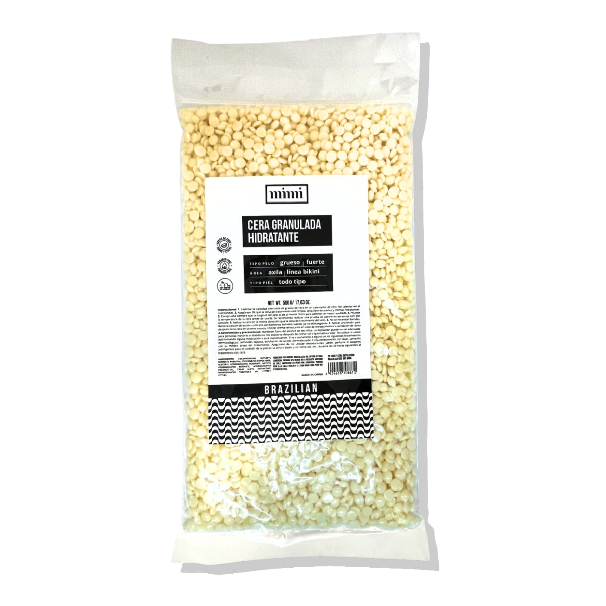 Cera Depilación Granulada Brazilian 500gr Mimi - 500 GRS
