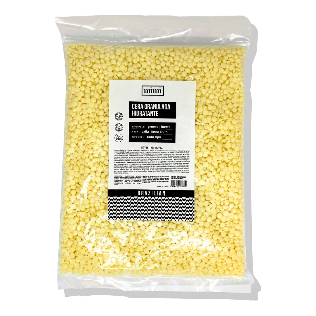 Cera Granulada Brazilian Piel Normal 1kg Mimi
