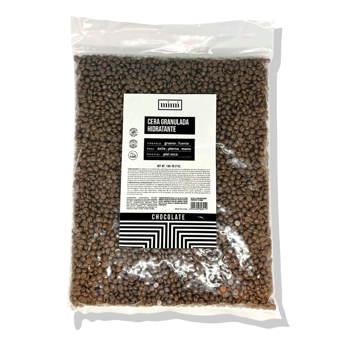 Cera Depilación Granulada Chocolate 1kg Mimi - 1 KG