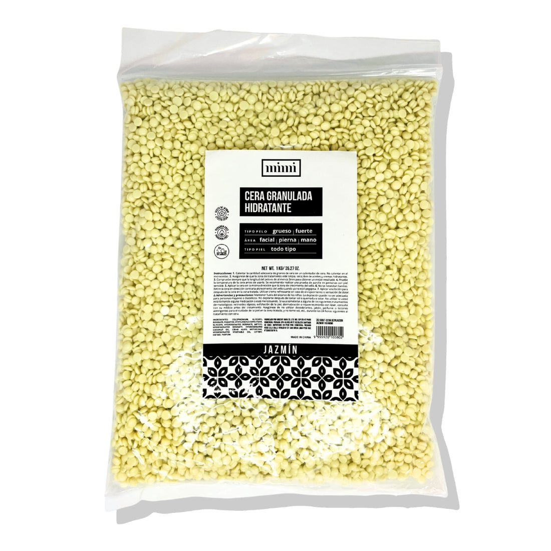 Cera Depilación Granulada 1 Kg Jazmín Mimi