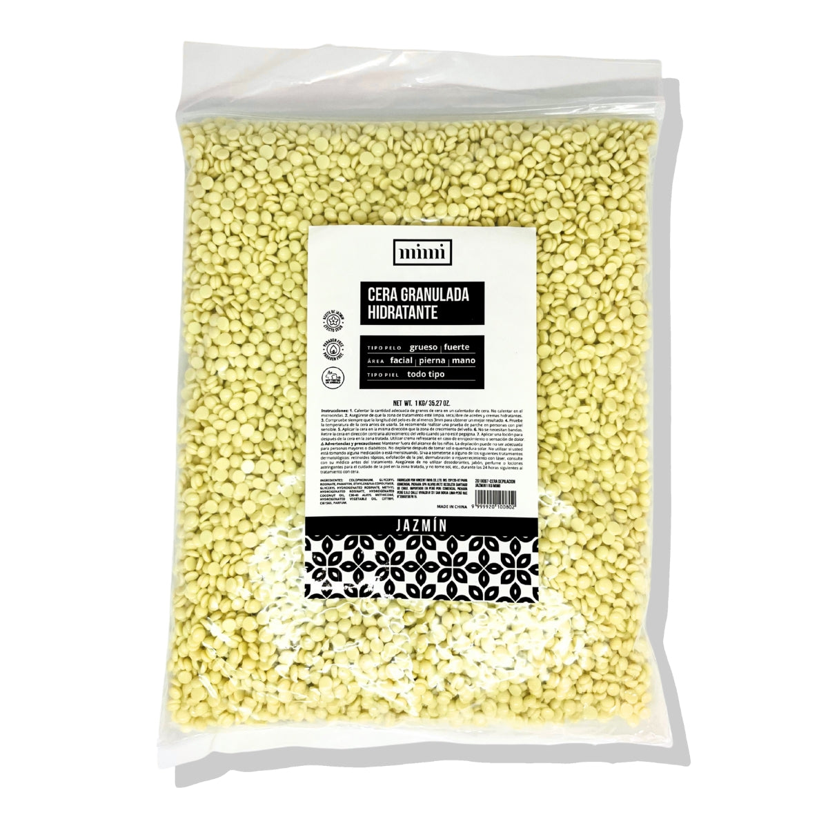 Cera Depilación Granulada 1 Kg Jazmín Mimi