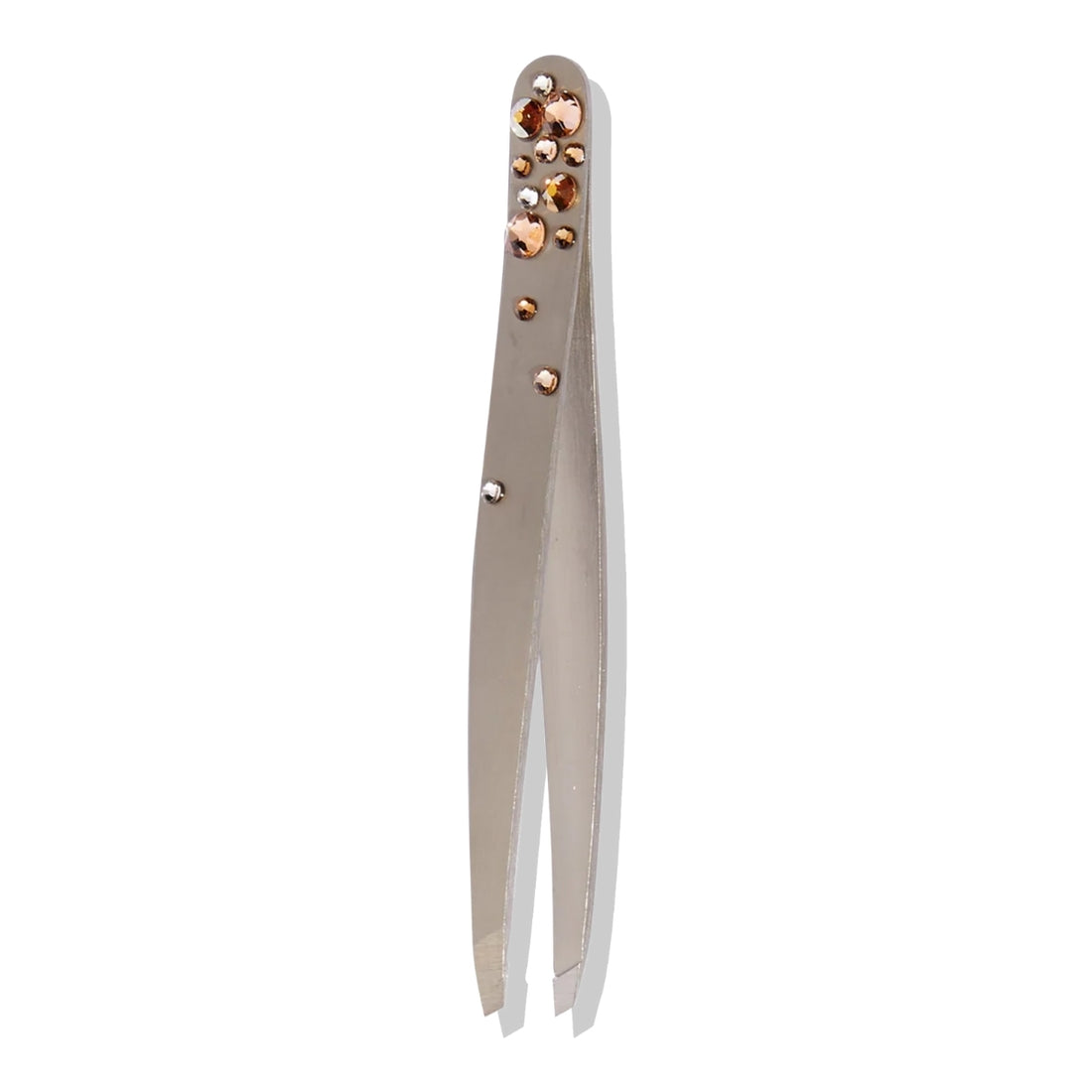 Pinza Cejas Slant Matt Con Cristales Mimi
