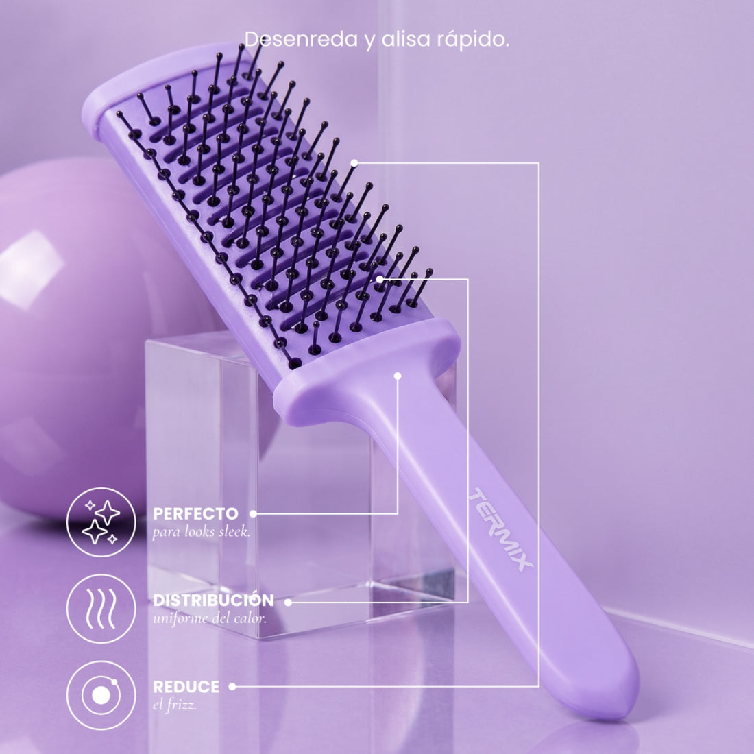 Cepillo Paleta Térmico Vent Lila Termix