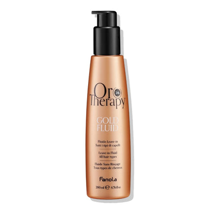Acondicionador Reparador Sin Enjuague Bifásico Oro Therapy Fanola