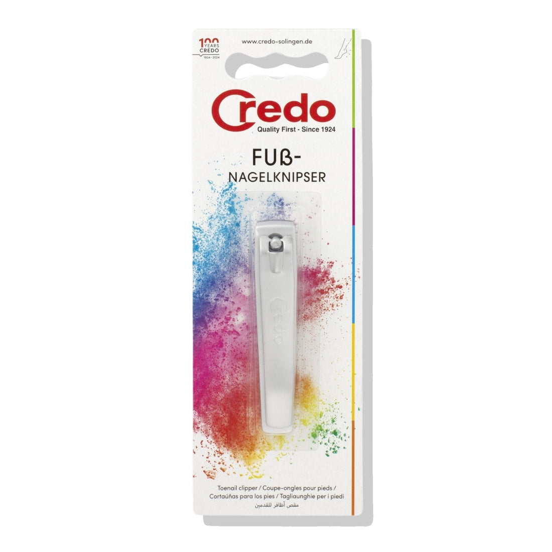 Corta Uña Recto Cromado 8Cm Credo