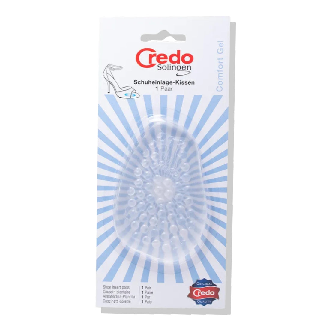 Almohadilla para calzado comfort gel 2 Piezas Credo