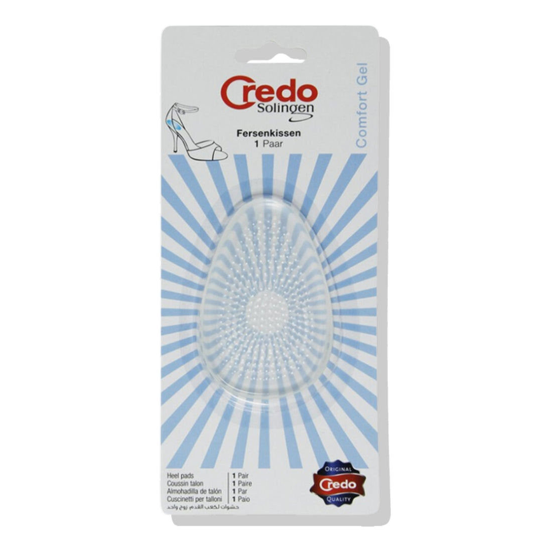 Almohadilla Para Talón Comfort Gel 2 Piezas Credo