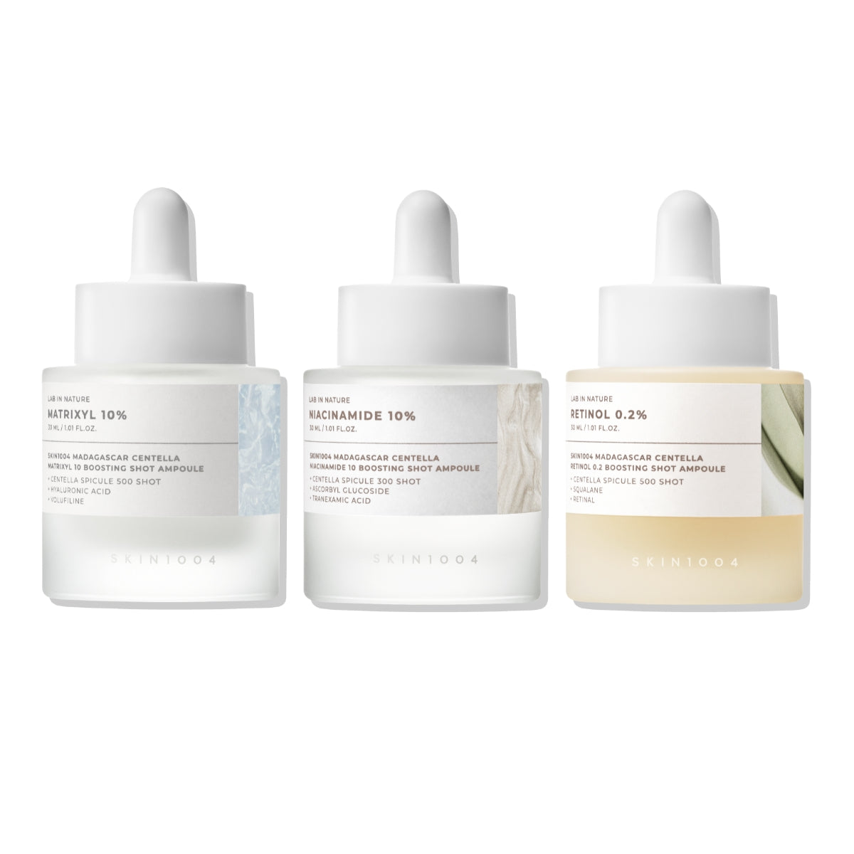 Kit Cuidado Facial Ampollas Boosting Shot Lab In Nature Skin1004