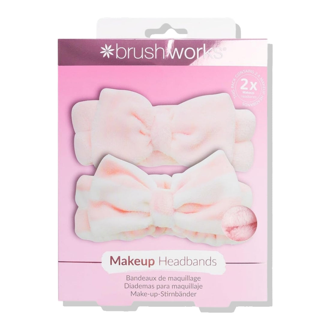 Cintillo Para Maquillaje y Skincare 2 Unidades Brushworks