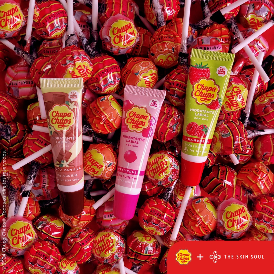 Bálsamo Labial Hidratante Choco Vainilla Chupa Chups