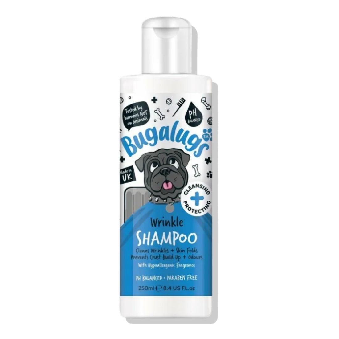Shampoo Mascotas Antibacteriano Pliegues y Arrugas Wrinkle Bugalugs