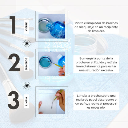 Kit Limpiador Brochas De Maquillaje Cinema Secrets