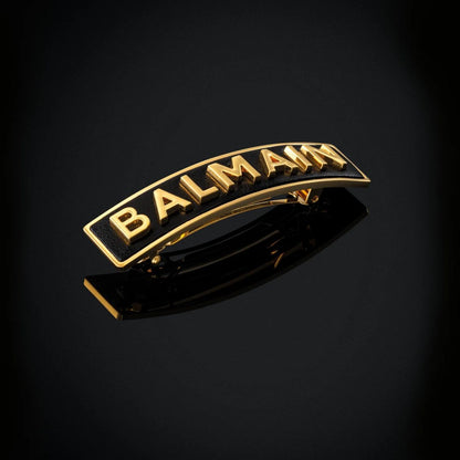 Barrette M Logo 18K Balmain