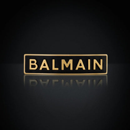 Barrette M Logo 18K Balmain