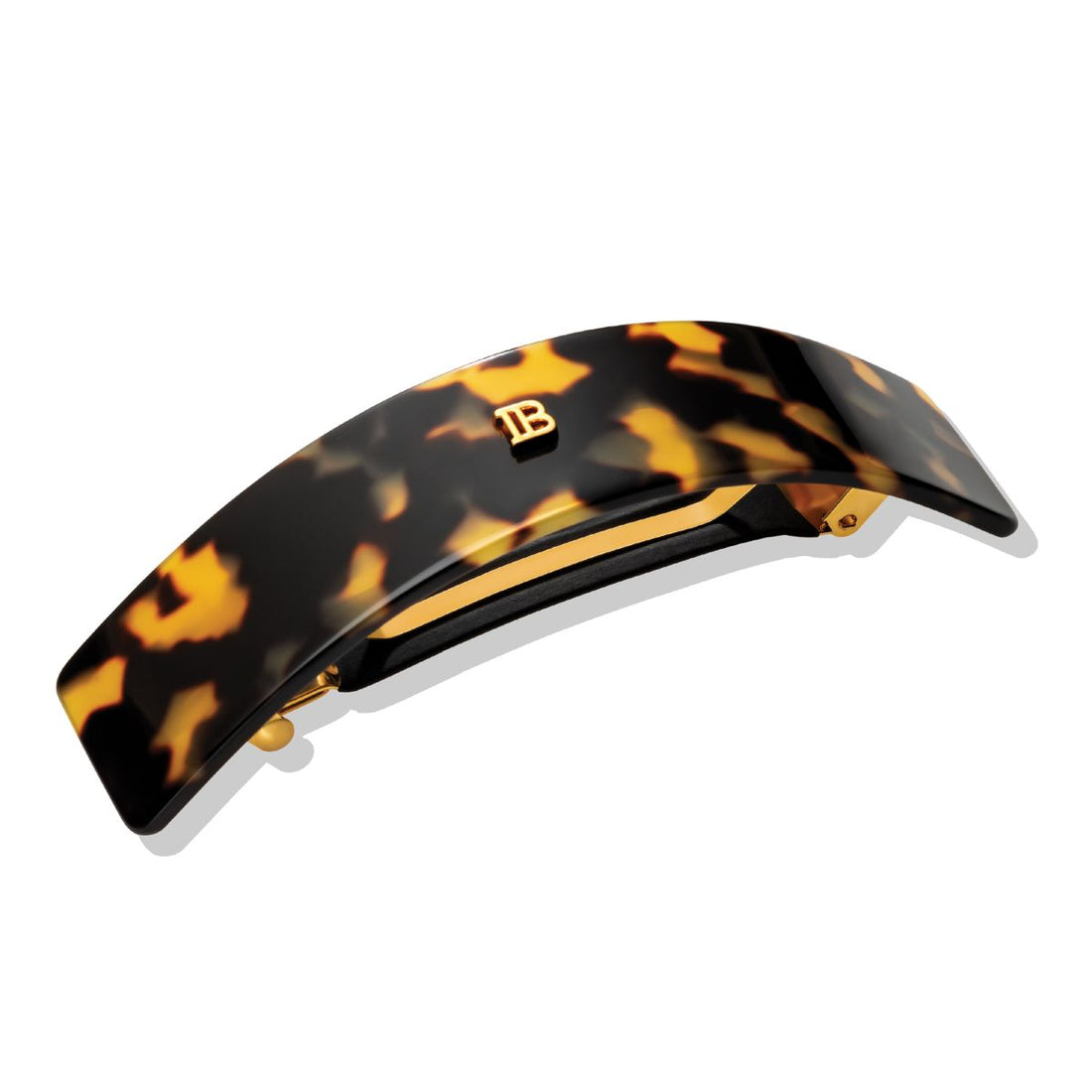 Barrette Marmoleado L Logo 18K Balmain