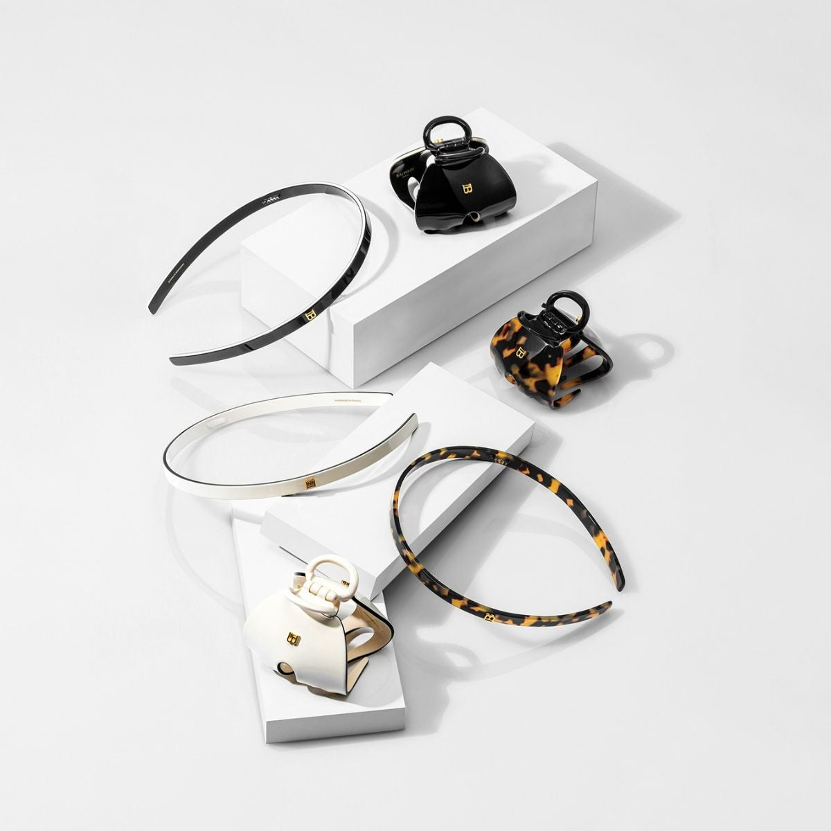 Cintillo Diadema Delgado S Marmoleado Balmain