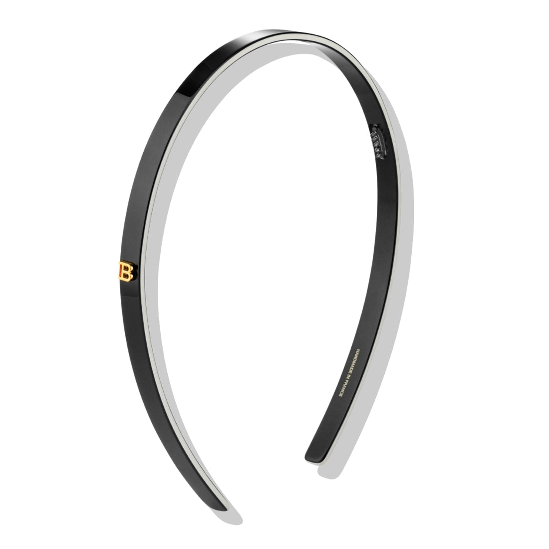 Cintillo Diadema Delgado S Black/White Balmain