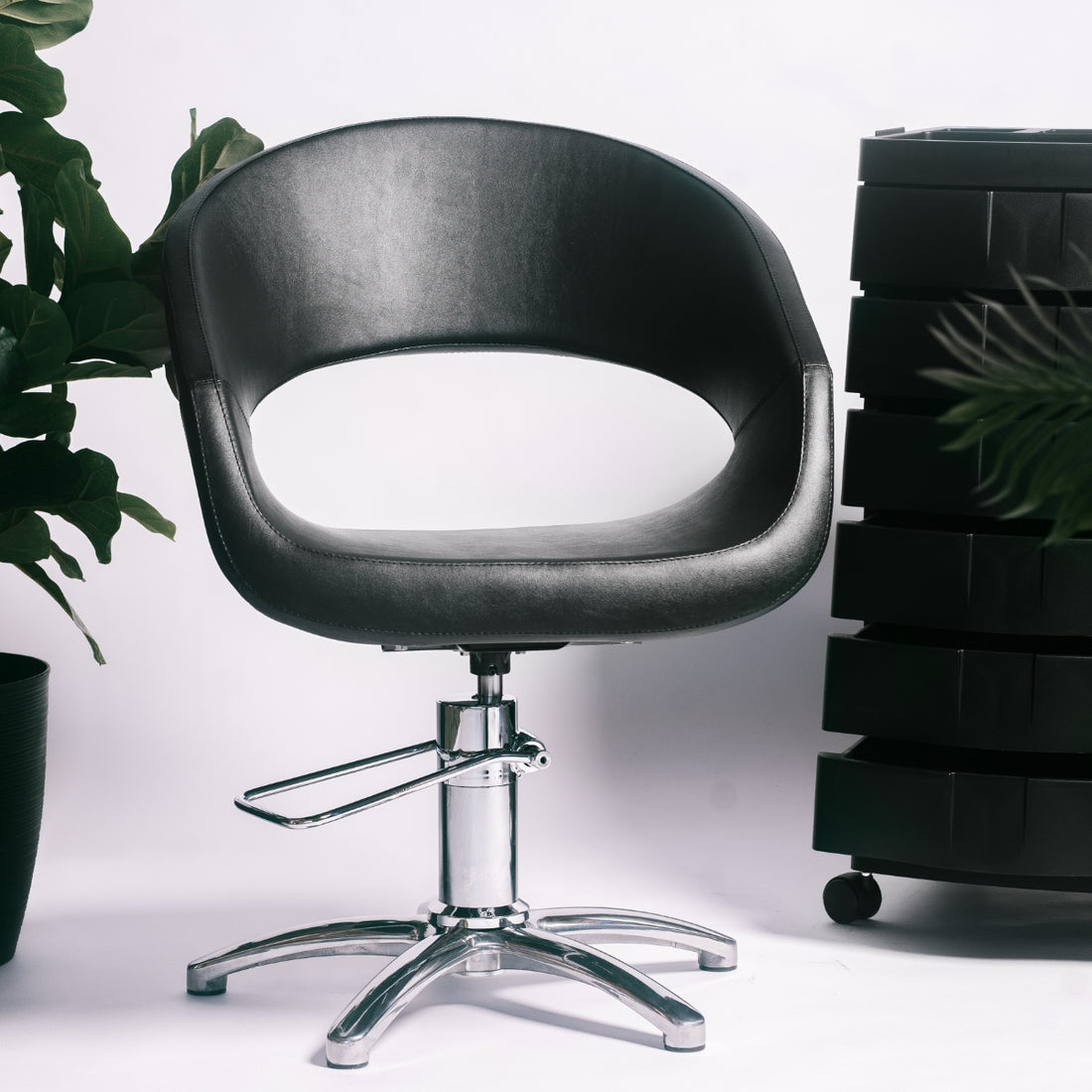 Sillon Caruso Negro Base Star Maletti