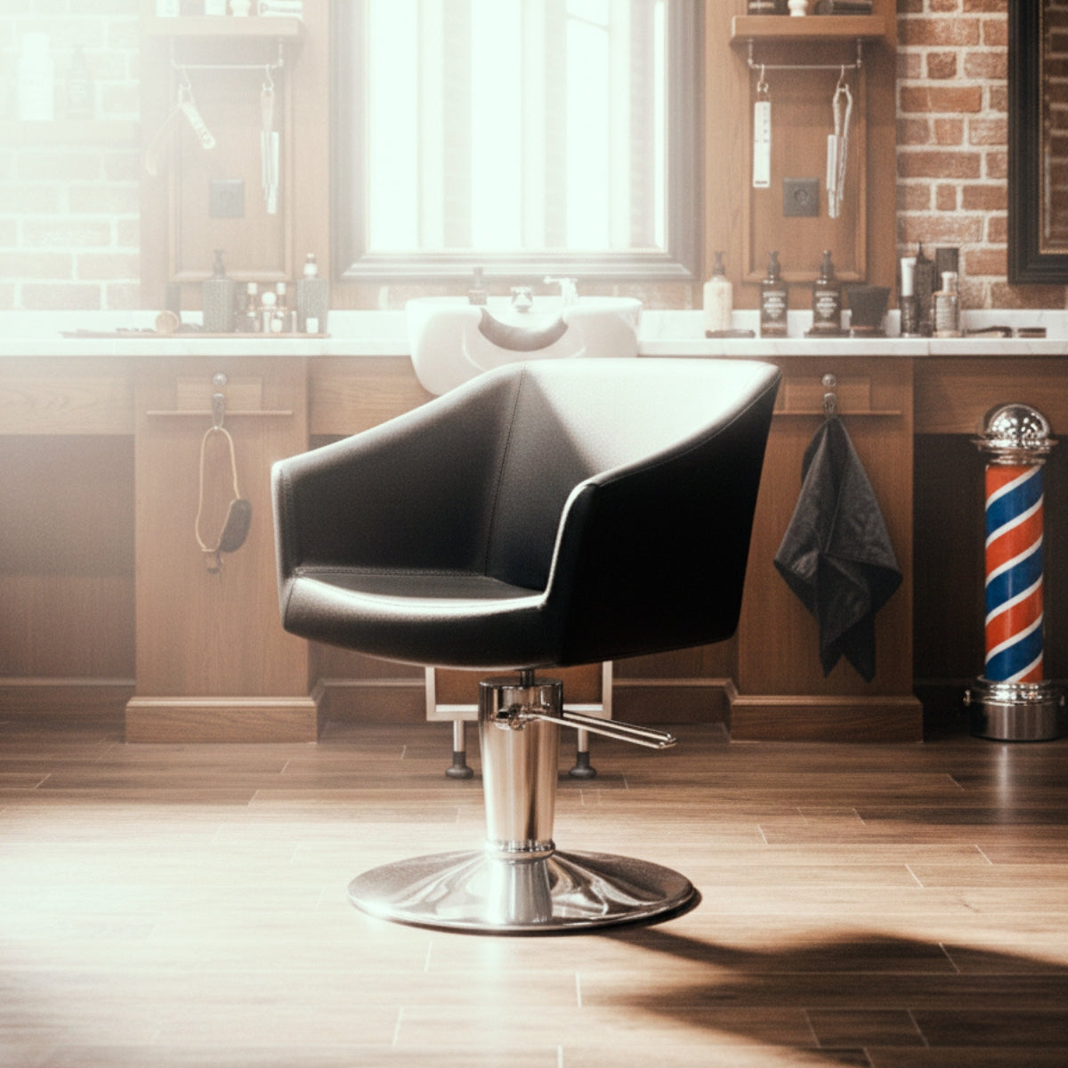 Sillon Gala Negro Base Ronde Maletti