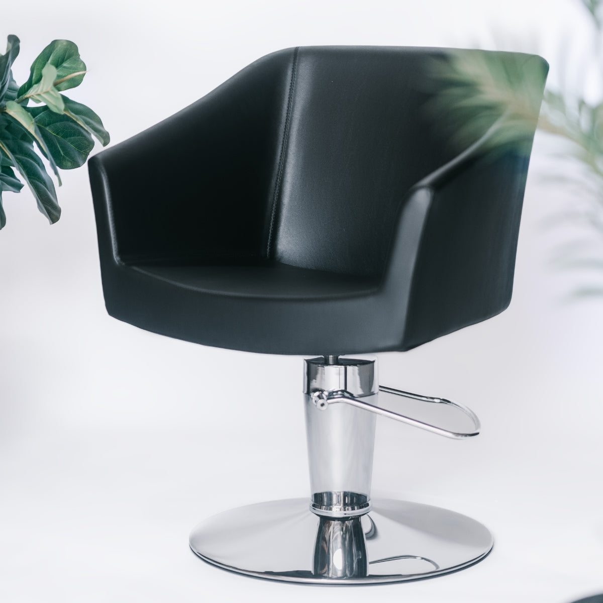 Sillon Gala Negro Base Ronde Maletti